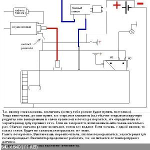 Печка заз 968 на газу схема подключения