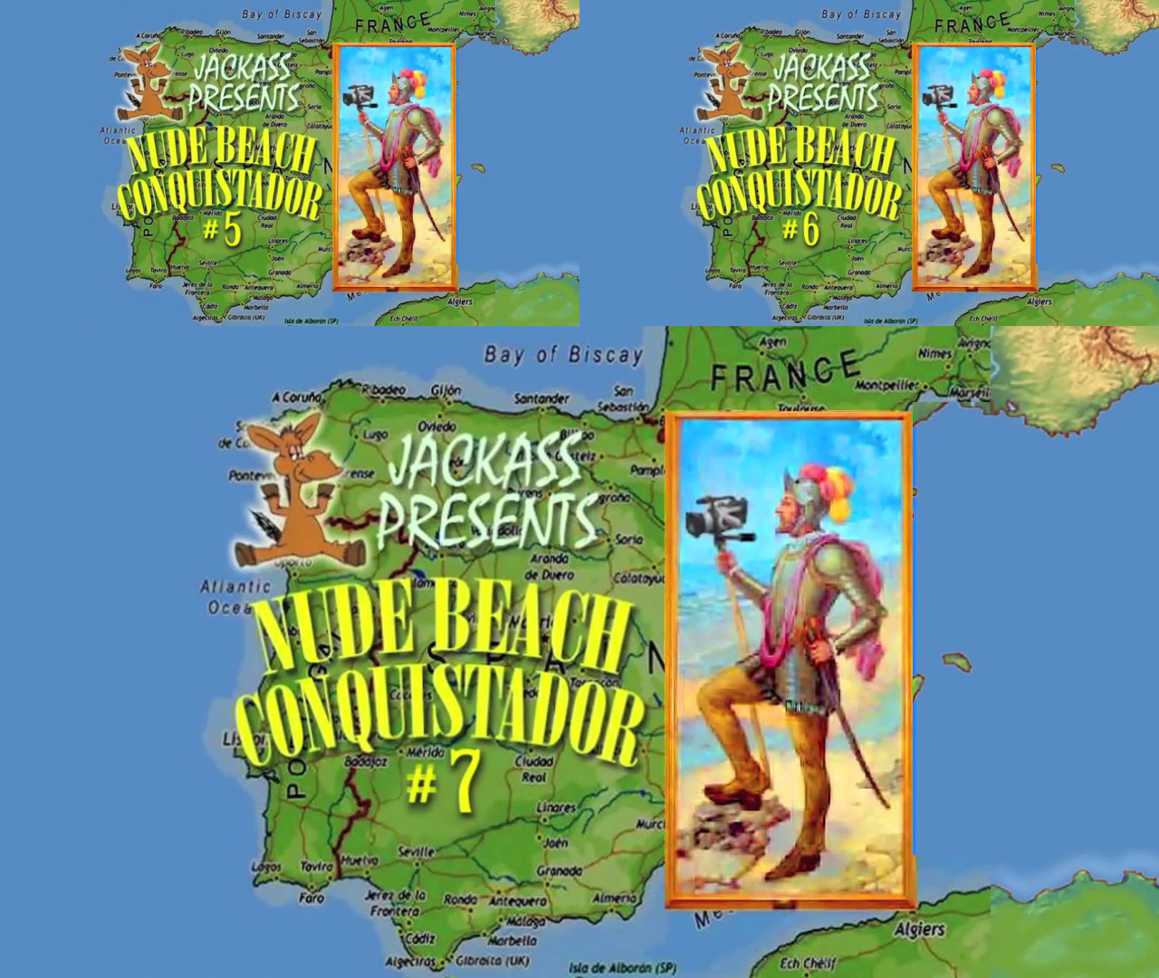 Jackass Nude Beach Conquistador 5, 6, 7 HD